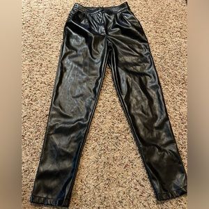 Princess Polly love club black leather pants size 2